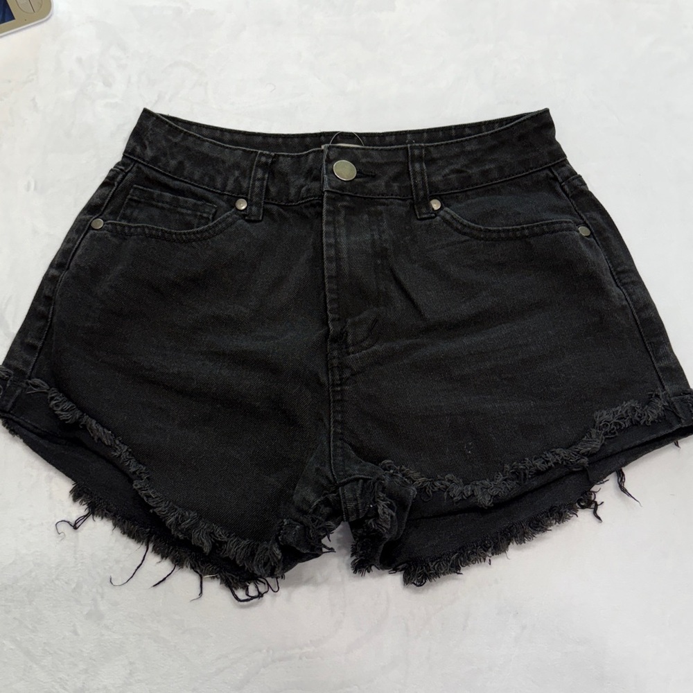 3/$16!!Easel Black Denim Shorts